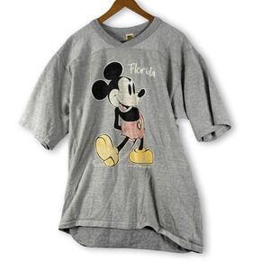 Vintage Velva Sheen Mickey Mouse Florida Gray Shirt Sz XL